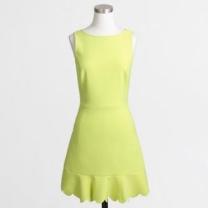J. Crew Lime Green Sleeveless Dress